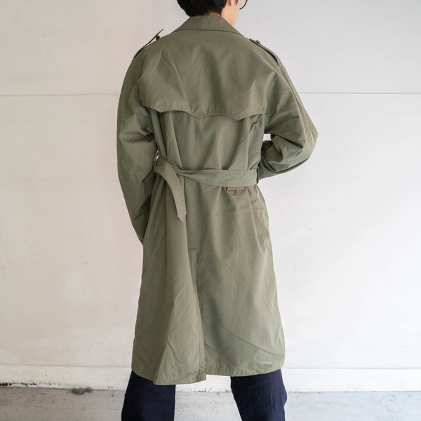 1970s Italian military green trench coat -1