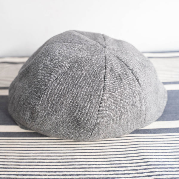 'French vintage remake' 8 panel casquette -with adjuster- 'chambray'