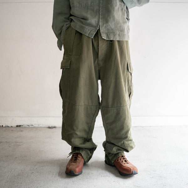 1980s Belgium military cargo pants with magazine pocket