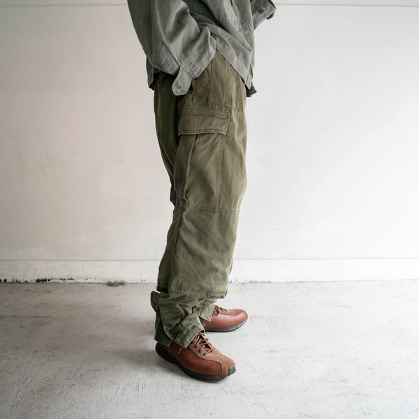 1980s Belgium military cargo pants with magazine pocket