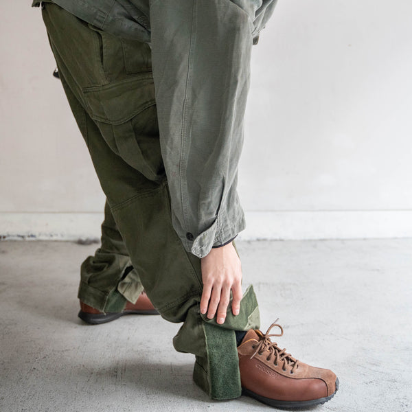 1980s Belgium military cargo pants with magazine pocket