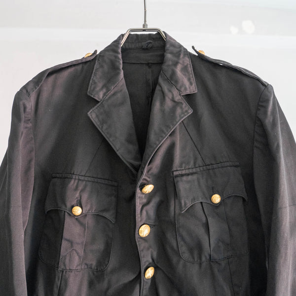 1950-60s Italian military chino safari jacket 'black dyed'