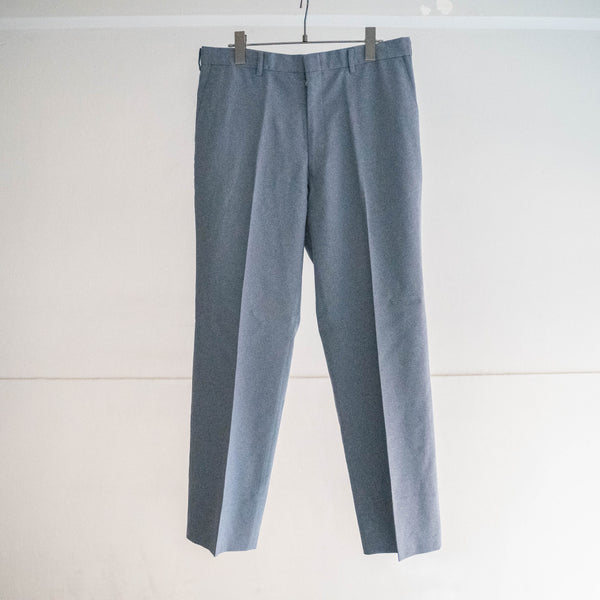 around 1990s Japan vintage pastel blue poly 100 slacks
