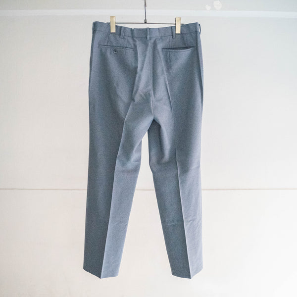 around 1990s Japan vintage pastel blue poly 100 slacks