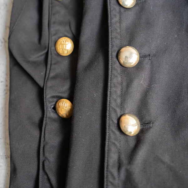 1950-60s Italian military chino safari jacket 'black dyed'