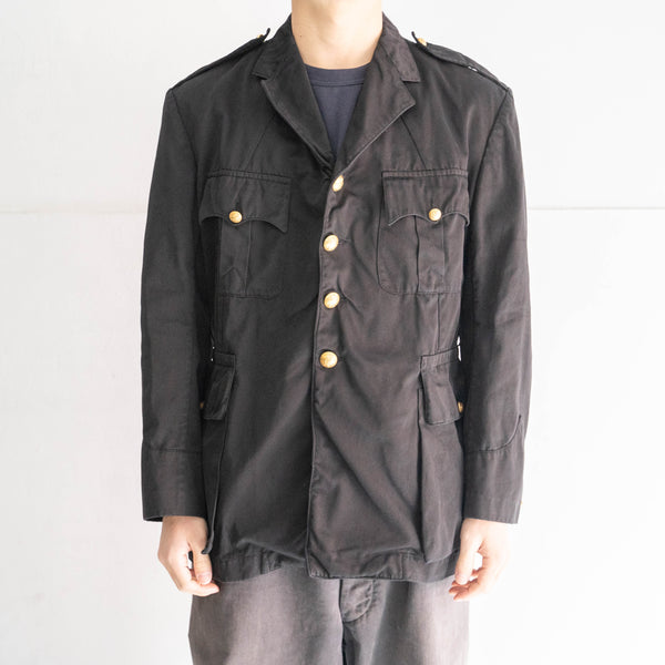 1950-60s Italian military chino safari jacket 'black dyed'