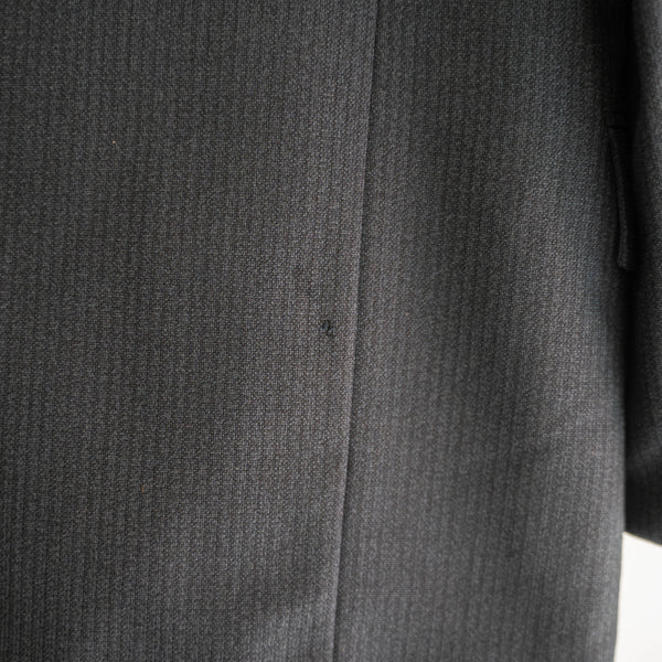 1970s Japan vintage blue gray weavy tailored jacket