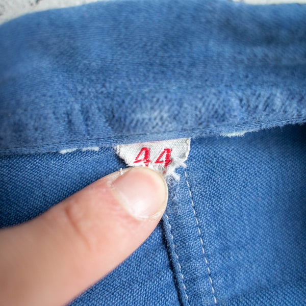 around1960s France blue moleskin work jacket "good repair"