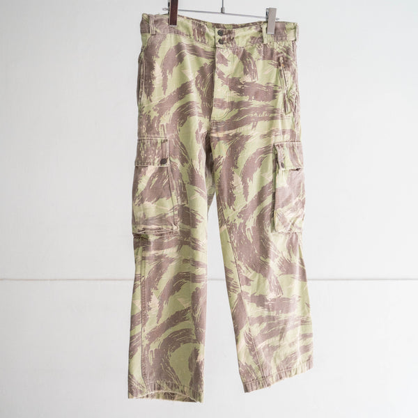 1970s French military  lizard camo paratrooper pants 'civilian type’ -good fade-