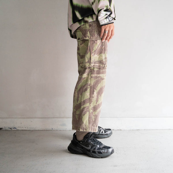 1970s French military  lizard camo paratrooper pants 'civilian type’ -good fade-