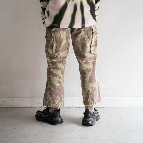 1970s French military  lizard camo paratrooper pants 'civilian type’ -good fade-