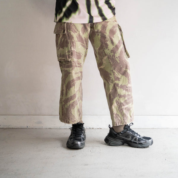 1970s French military  lizard camo paratrooper pants 'civilian type’ -good fade-