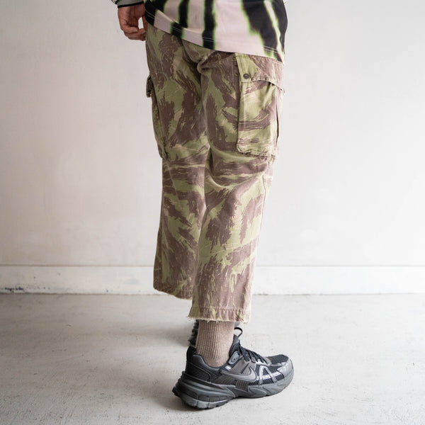 1970s French military  lizard camo paratrooper pants 'civilian type’ -good fade-