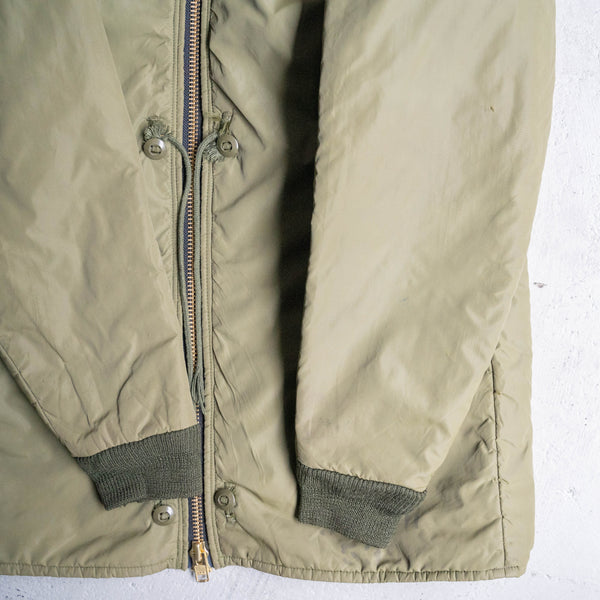 around 1980s Canadian military MK2 liner jacket 'zip remake' -with stencil-