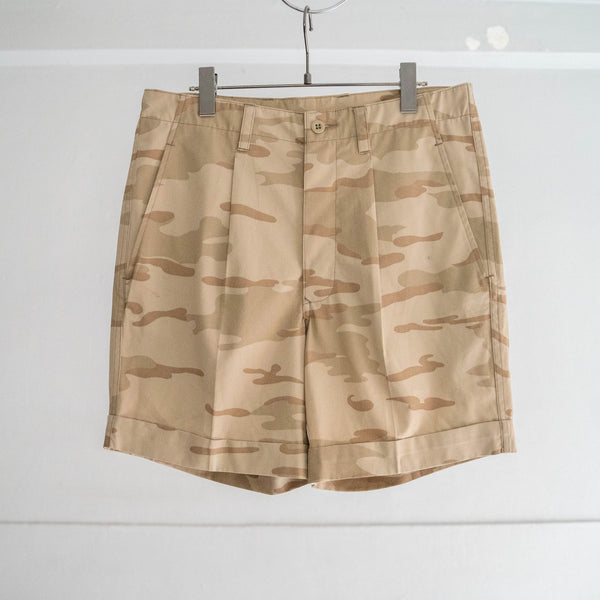 around 2000s belgium military desert camo short pants 'dead stock'