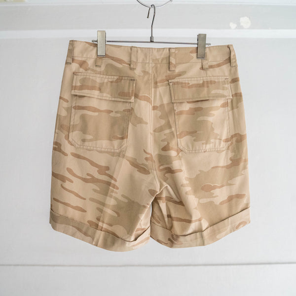 around 2000s belgium military desert camo short pants 'dead stock'