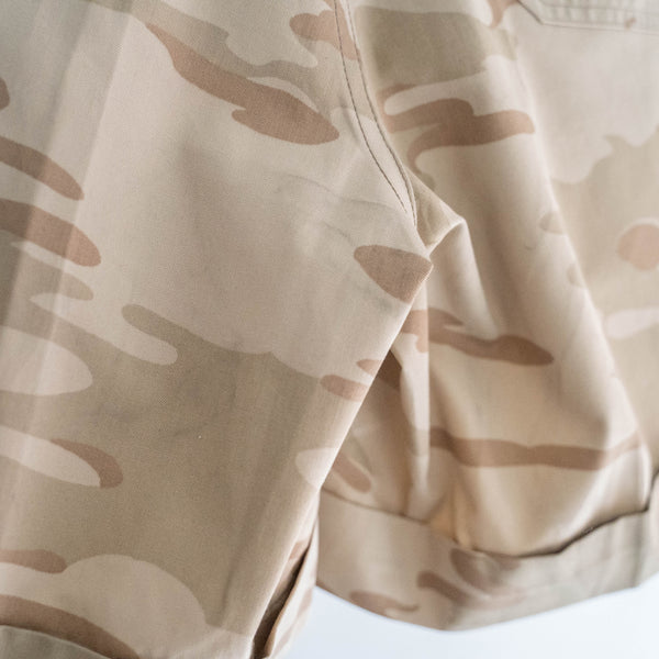 around 2000s belgium military desert camo short pants 'dead stock'