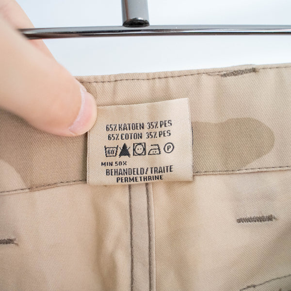 around 2000s belgium military desert camo short pants 'dead stock'