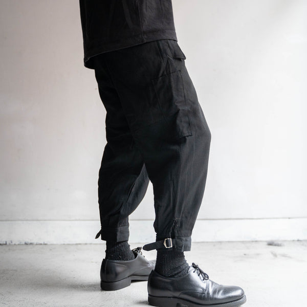 1970s Japan vintage black jodhpurs pants