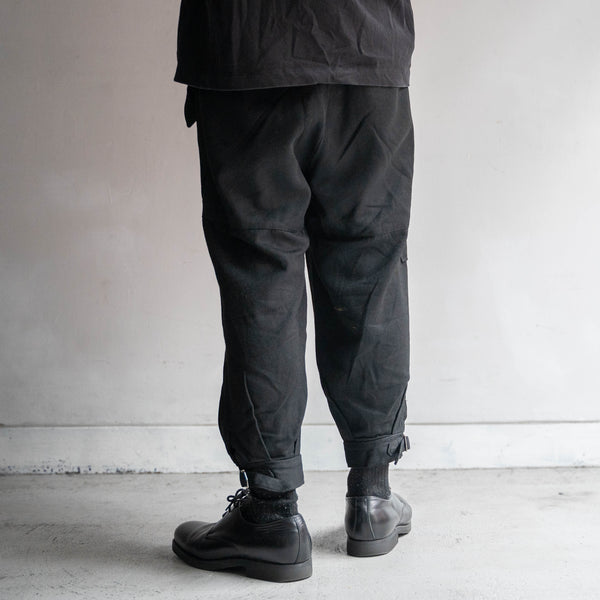 1970s Japan vintage black jodhpurs pants