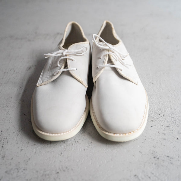 around 1980s Italian military white nubuck leather shoes 'dead stock'