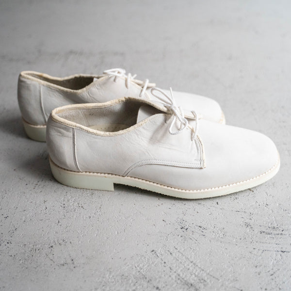 around 1980s Italian military white nubuck leather shoes 'dead stock'