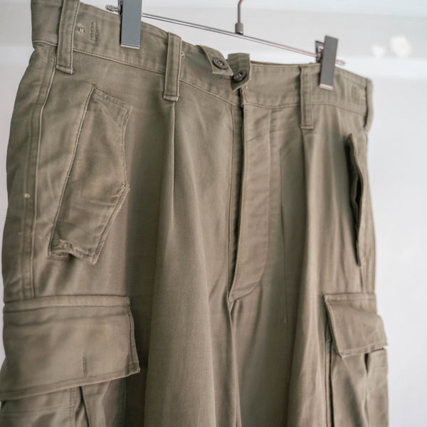 1960-90s German military cargo pants with flap pocket -1