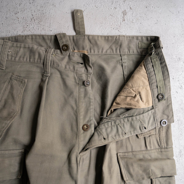 1960-90s German military cargo pants with flap pocket -1