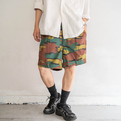 around 2000s Belgium military camo short pants 'dead stock'