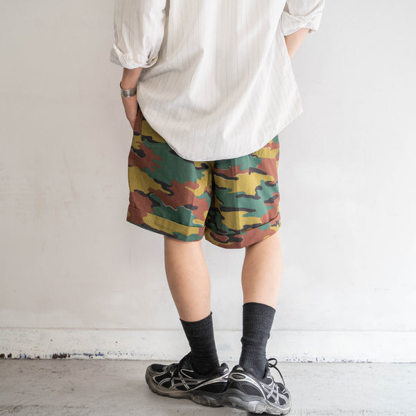 around 2000s Belgium military camo short pants 'dead stock'