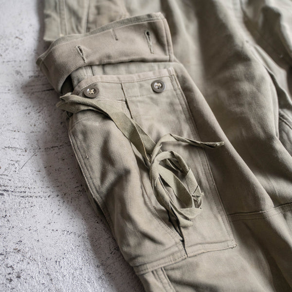 1960-90s German military cargo pants with flap pocket -1