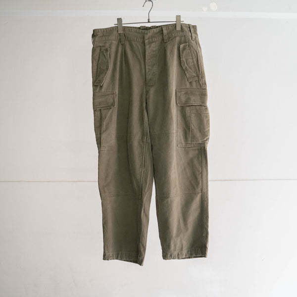 1960-90s German military cargo pants with flap pocket -2