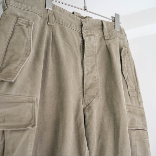 1960-90s German military cargo pants with flap pocket -2
