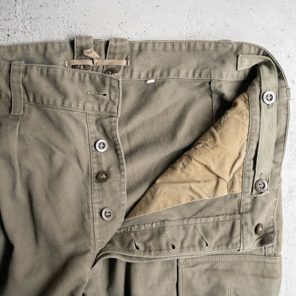 1960-90s German military cargo pants with flap pocket -2