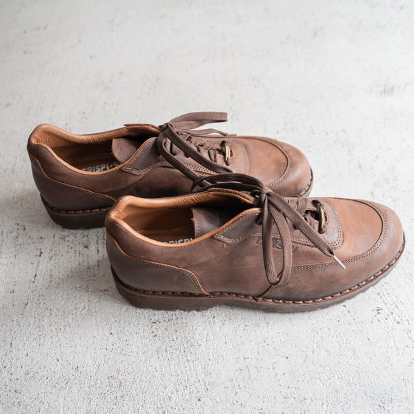 2000s Italy "CRISPI" leather sneaker 'dead stock' -brown-