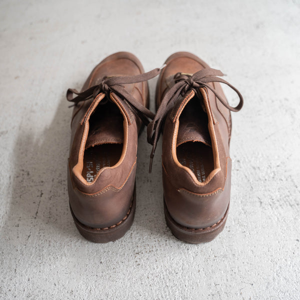 2000s Italy "CRISPI" leather sneaker 'dead stock' -brown-