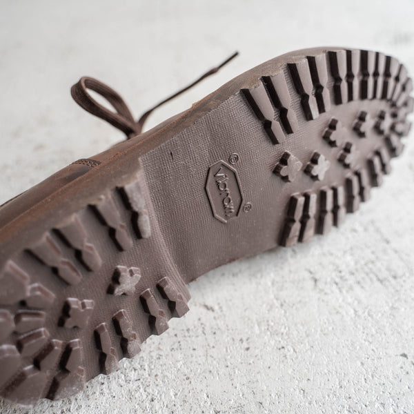 2000s Italy "CRISPI" leather sneaker 'dead stock' -brown-