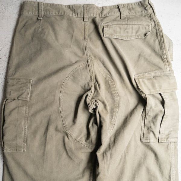 1960-90s German military cargo pants with flap pocket -2