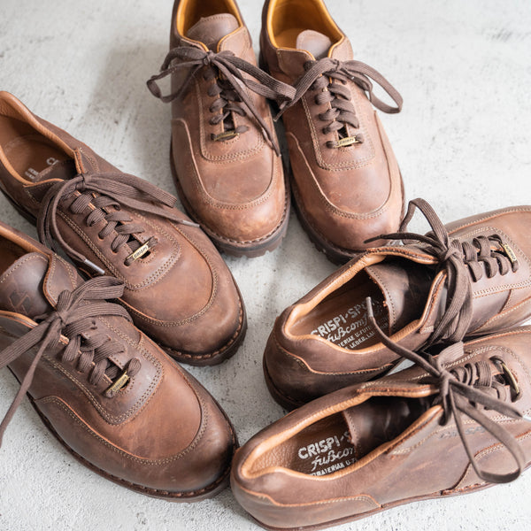 2000s Italy "CRISPI" leather sneaker 'dead stock' -brown-