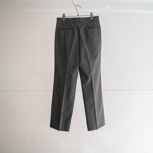 1990s japan vintage green chambray wool slacks