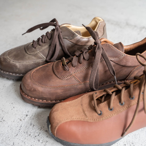 2000s Italy "CRISPI" leather sneaker 'dead stock' -brown-