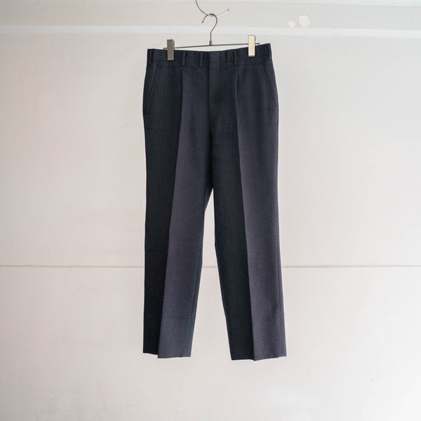 1990-00s Japan vintage navy based stripe slacks