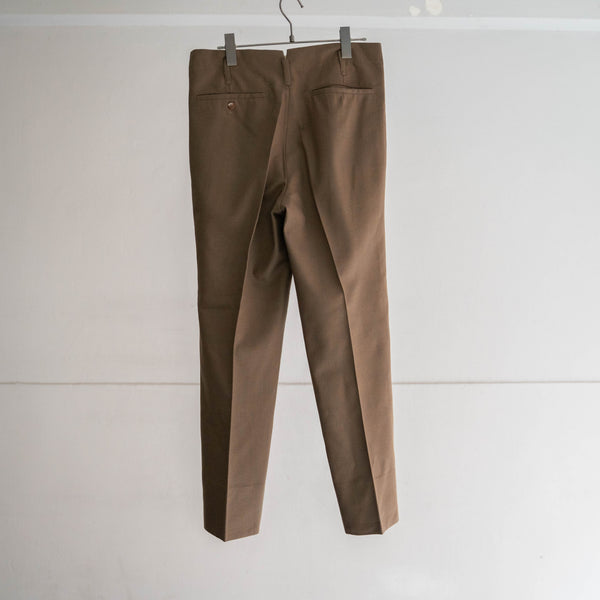 1970s Japan vintage brown based slacks with coin pocket