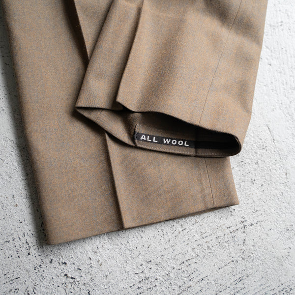 1970s Japan vintage brown based slacks with coin pocket