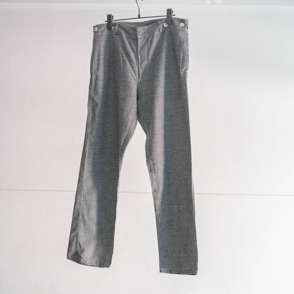 around 1980s German military houndstooth pattern chef pants "dead stock"