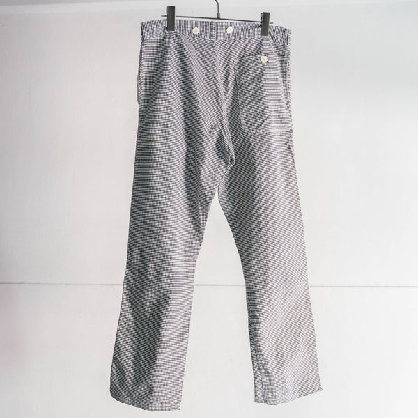 around 1980s German military houndstooth pattern chef pants "dead stock"