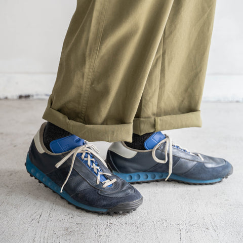 around 1970s German military german trainer -black × blue-