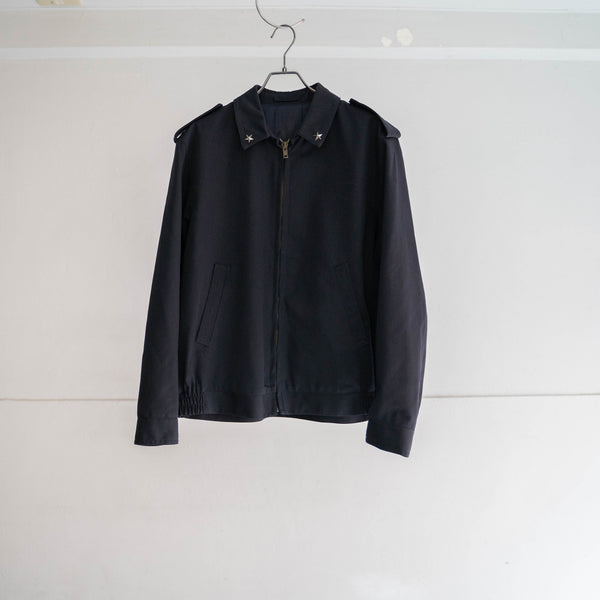 2000s Italian military navy work blouson with epaulettes