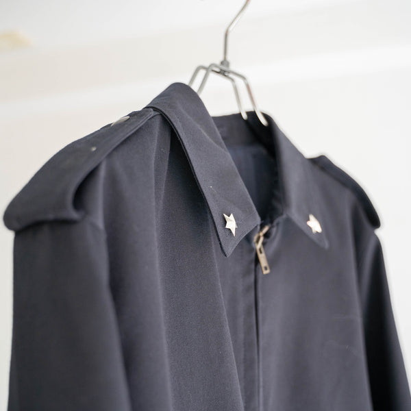 2000s Italian military navy work blouson with epaulettes