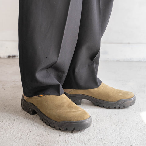 2000s Italy "CRISPI" suede slip-on 'dead stock'